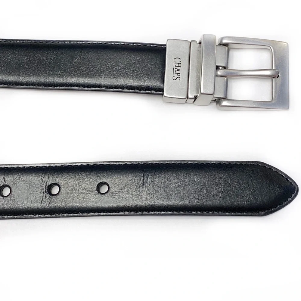 Chaps Men’s Faux Leather Reversible Belt